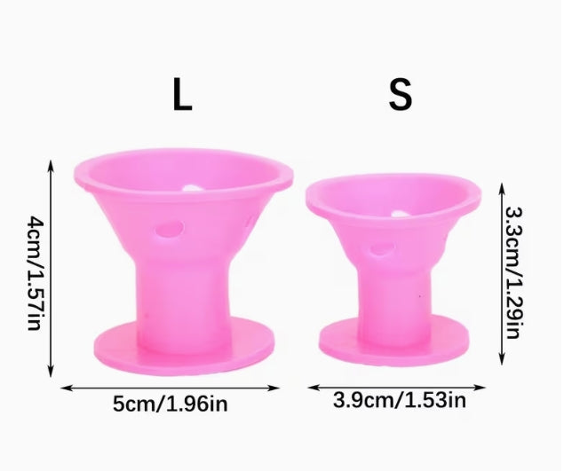 Mushroom Pink Silicone Hair Curler
