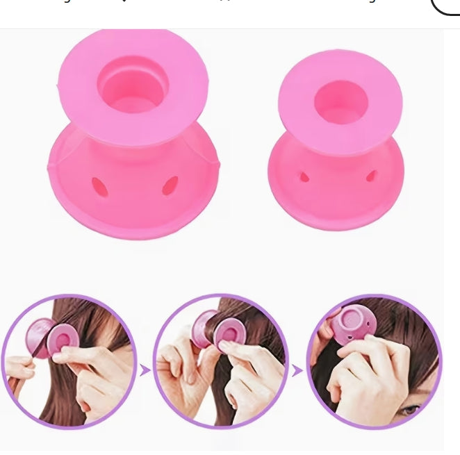 Mushroom Pink Silicone Hair Curler